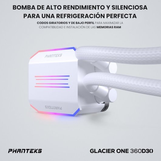 Phanteks Glacier One 360D30 DRGB Kit de Refrigeración Líquida 360mm Blanca