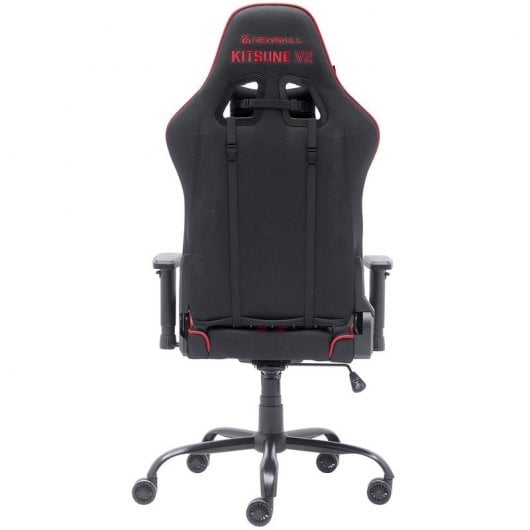 Newskill Kitsune V2 Silla Gaming Tela Transpirable Estructura Acero Negro-Roja