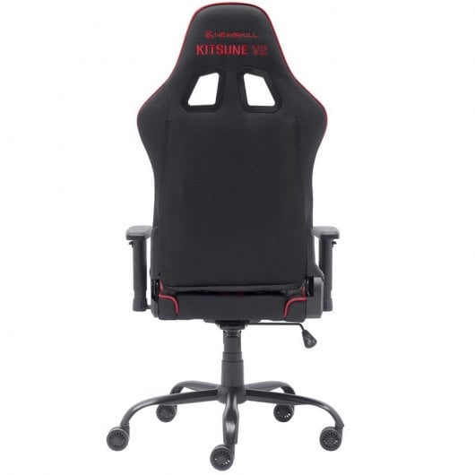 Newskill Kitsune V2 Silla Gaming Tela Transpirable Estructura Acero Negro-Roja