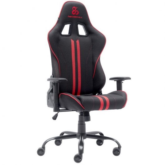 Newskill Kitsune V2 Silla Gaming Tela Transpirable Estructura Acero Negro-Roja