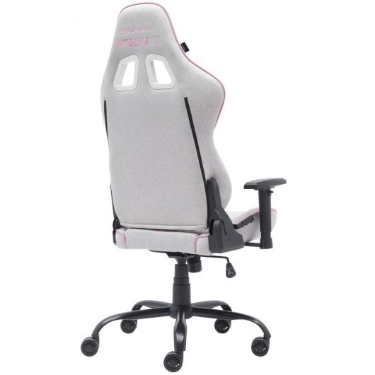 Sedia da gaming Newskill Kitsune V2 rifinita in tessuto Daytona grigio/rosa