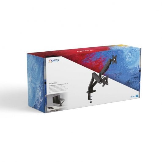 TooQ Tischständer für 2 Bildschirme 17"-32" Schwarz