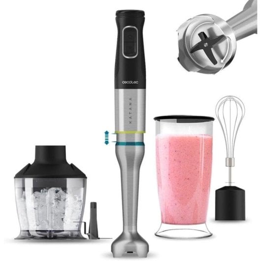 Licuadora Cecotec Katana 15 Chop B 1500W Titânio Velocidades Turbo XL