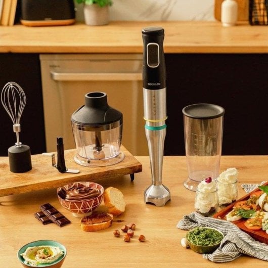 Licuadora Cecotec Katana 15 Chop B 1500W Titânio Velocidades Turbo XL