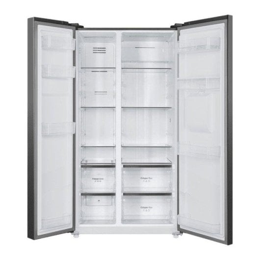 Frigorífico Americano Cecotec Bolero CoolMarket SBS 559 Dark Total No Frost 177cm 559L E Preto