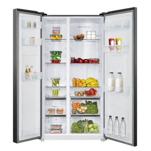 Frigorífico Americano Cecotec Bolero CoolMarket SBS 559 Dark Total No Frost 177cm 559L E Preto