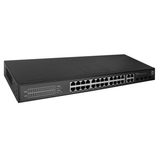 LevelOne GES-2128 switch di rete Gestito L2 Gigabit Ethernet (10/100/1000) Nero