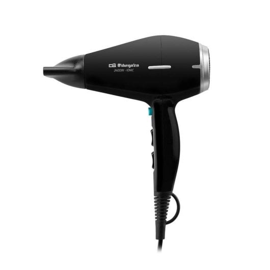 Secador de Pelo Orbegozo SE 2400 Profesional Iónico 2400W con Difusor y Concentrador Negro