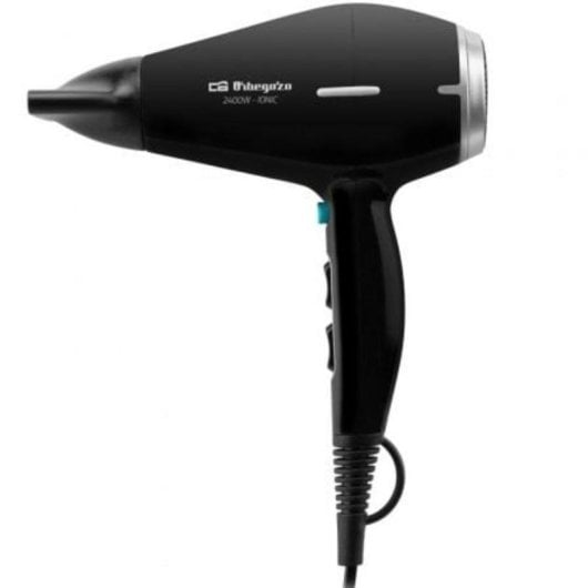 Secador de Pelo Orbegozo SE 2400 Profesional Iónico 2400W con Difusor y Concentrador Negro