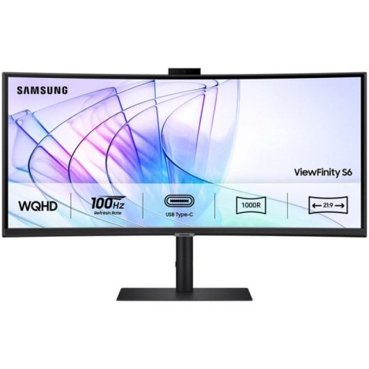 Samsung ViewFinity S65VC 34" LCD UltraWide WQHD 100Hz FreeSync Webcam USB-C Curva