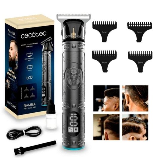 Profi Haarschneider Cecotec Bamba PrecisionCare Samurai Kabellos 120min 4 Längen