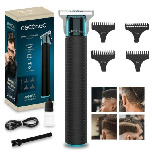 Perfilador de pelo Cecotec Bamba PrecisionCare Profiling inalámbrico motor silencioso