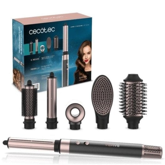 Cecotec Bamba CeramicCare Cepillo de Aire Moldeador 6 en 1