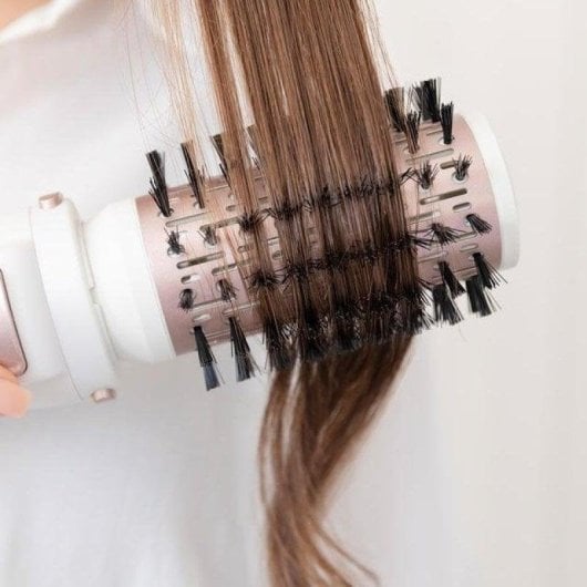 Warmluftbürste Cecotec Bamba CeramicCare 5in1 Pro 1000W Keramik Ionen 3 Temperaturstufen 5 Aufsätze Grau Roségold