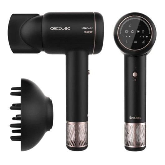 Asciugacapelli Cecotec Bamba IoniCare RockStar Ion Touch Motore Brushless Ionico 1600W