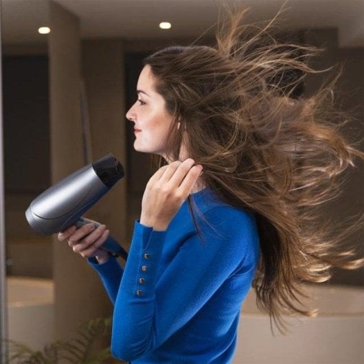 Asciugacapelli Cecotec Bamba IoniCare Power&Go 2400W Ionizzatore Compatto Nero Turchese