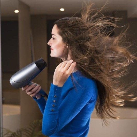 Secador de Cabelo Dobrável Iónico Cecotec Bamba IoniCare Power&Go 2400W Ar Frio Preto Turquesa