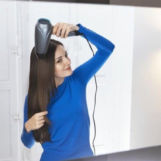 Secador de Cabelo Dobrável Iónico Cecotec Bamba IoniCare Power&Go 2400W Ar Frio Preto Turquesa