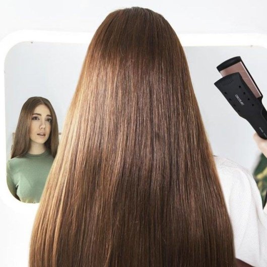 Plancha de pelo Cecotec Bamba RitualCare Wet&Dry placas XL queratina y iónica