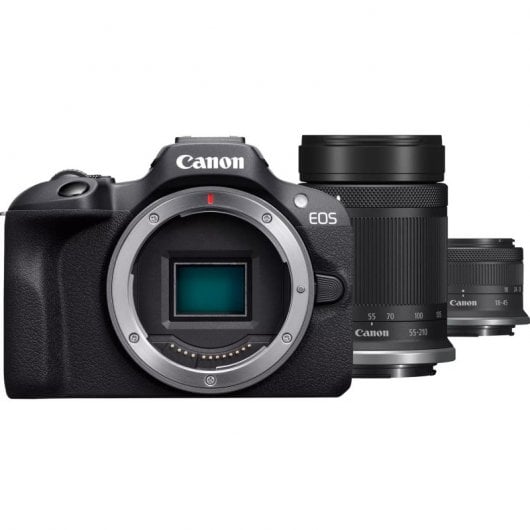 Canon EOS R100 + RF-S 18-45mm F4.5-6.3 IS STM + RF-S 55-200mm F5-7.1 IS STM Kit MILC 24,1 MP CMOS 6000 x 4000 Pixel Nero