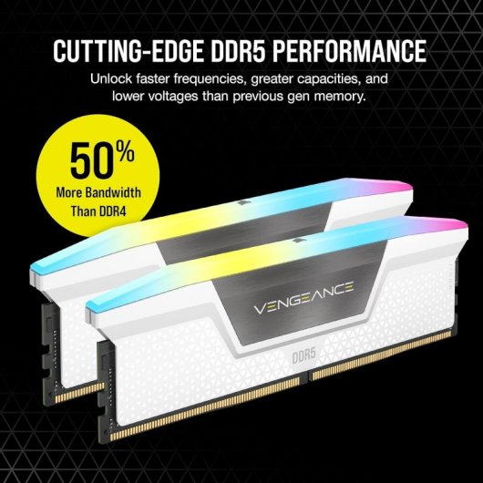 Corsair Vengeance RGB CMH32GX5M2B6400C32W memoria 32 GB 2 x 16 GB DDR5 6400 MHz