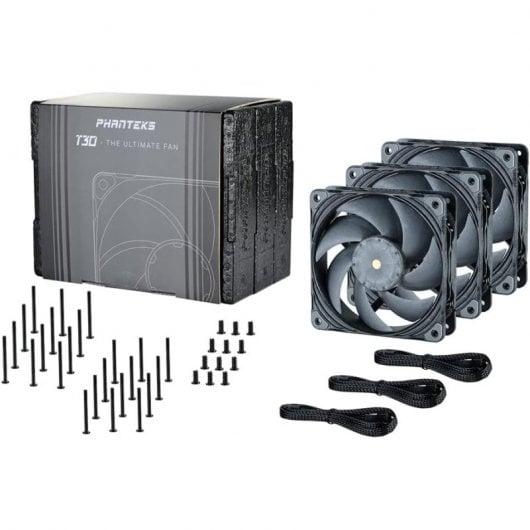 Phanteks T30-120 Kit 3 Ventilateurs Supplémentaires 120mm Noir