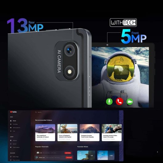 Withtech CIS Edison Game 10.1" 8/128GB 4G Negra + Funda