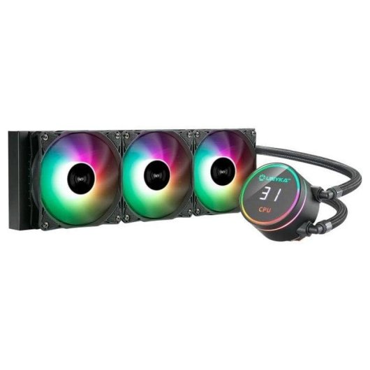 Flüssigkeitskühlung UNYKAch AquaStorm 360 360mm 3 Lüfter RGB
