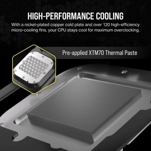 Corsair iCUE XC7 RGB ELITE LCD Bloque de Agua para CPU Gris Sigilo