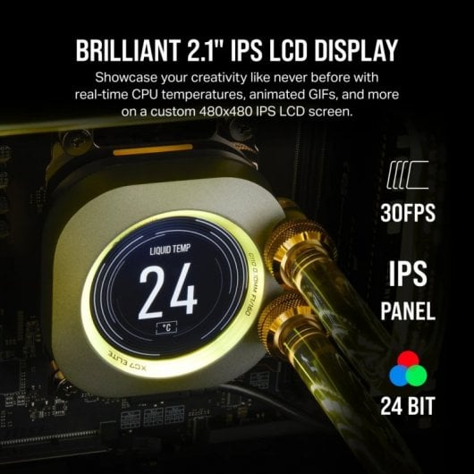 Corsair iCUE XC7 RGB ELITE LCD Bloque de Agua para CPU Gris Sigilo