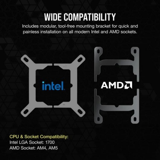 Corsair iCUE XC7 RGB ELITE LCD Bloque de Agua para CPU Gris Sigilo