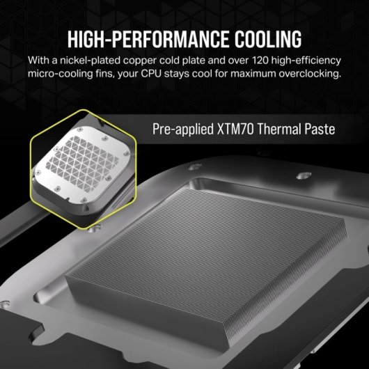 Corsair iCUE XC7 RGB ELITE LCD Bloque de Agua para CPU Blanco
