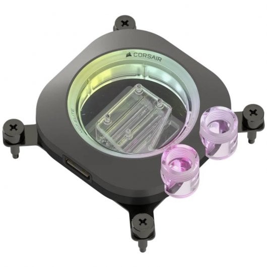 Corsair iCUE LINK XC7 RGB ELITE Bloque de Refrigeración Líquida para CPU Gris Sigilo