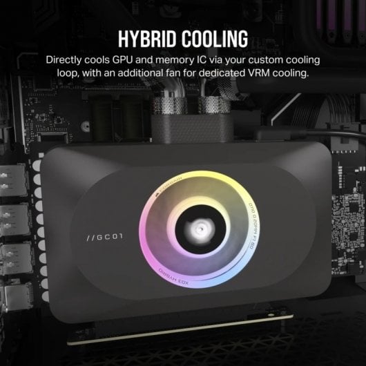 Blocco ad acqua GPU IBRIDA Corsair iCUE LINK XG3 RGB per 4080/4090