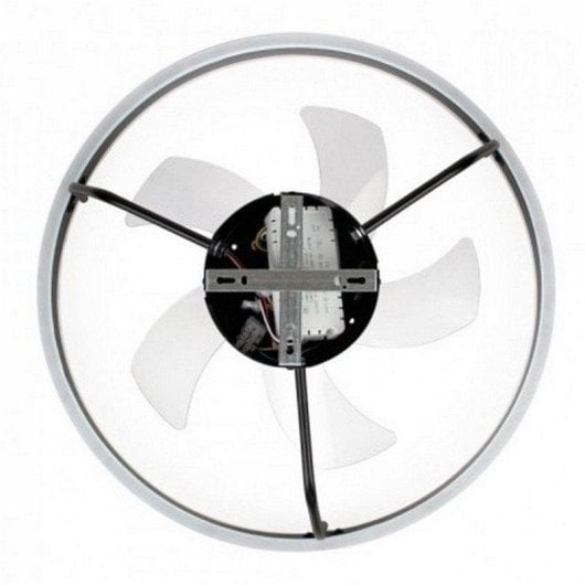 Ventilador de teto Noaton Atria luz LED 26W 3 pás 6 velocidades branco/preto