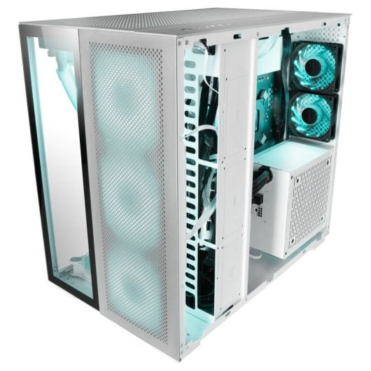 Mars Gaming MC-NOVA Tower Custom XXL E-ATX Alluminio aerospaziale Vetro temperato USB-C Bianco
