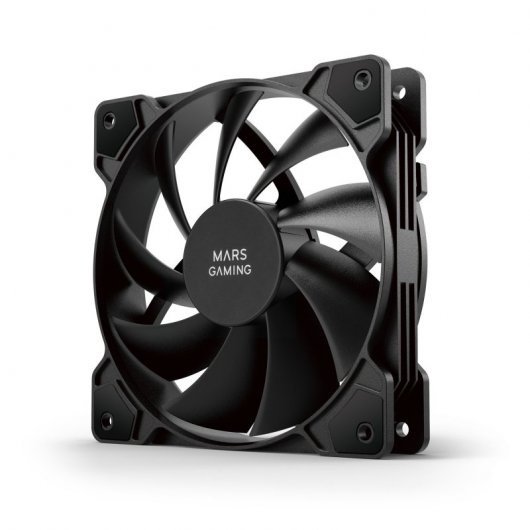 Mars Gaming MF-PWMX2 Kit 2 Ventiladores 120mm Ultra Silenciosos con Sistema Anti-vibraciones Negros
