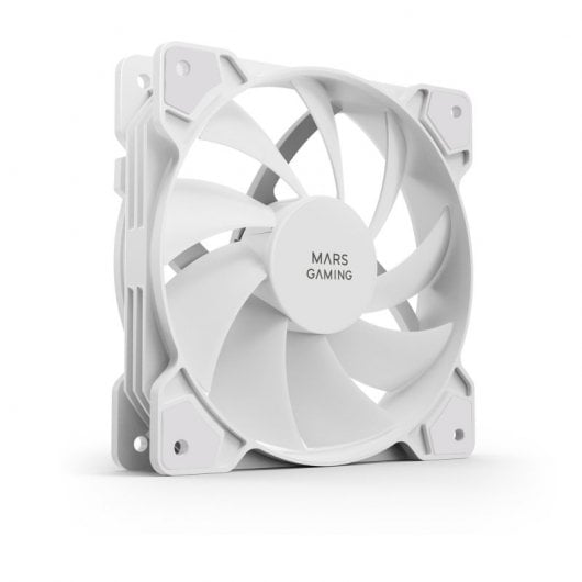 Mars Gaming MF-PWMX2 Kit 2 Ventoinhas 120mm Ultra-Silenciosas com Sistema Antivibração Brancas