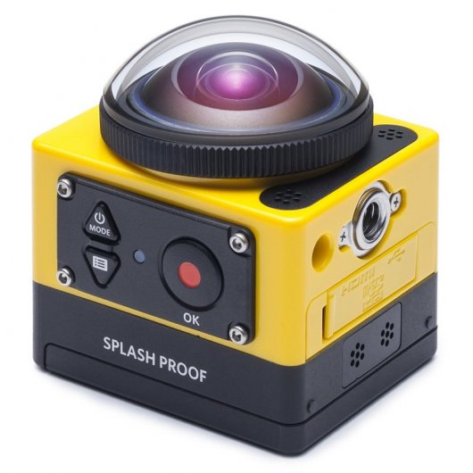 Kodak Pixpro SP360 Action Cam Cámara Deportiva 360° FullHD WiFi Amarilla con Accesorios