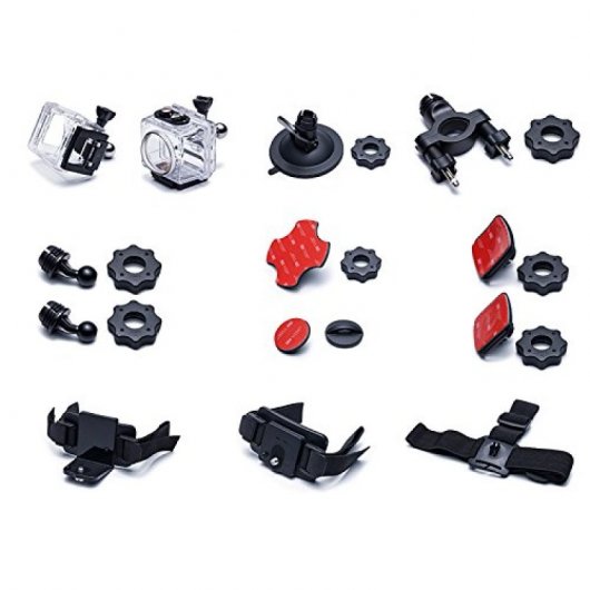 Kodak Pixpro SP360 Action Cam Cámara Deportiva 360° FullHD WiFi Amarilla con Accesorios
