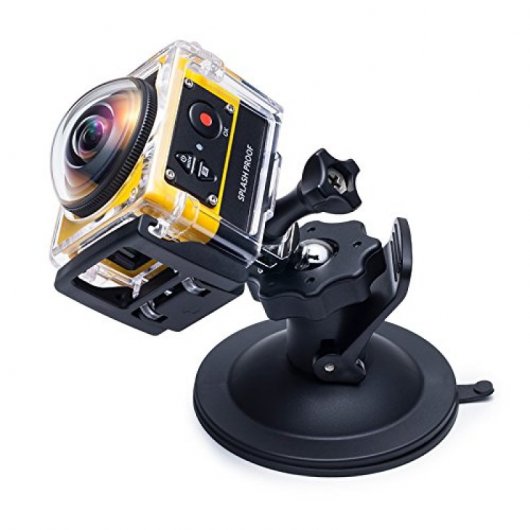 Kodak Pixpro SP360 Action Cam 360° FullHD WiFi Fotocamera sportiva gialla con accessori