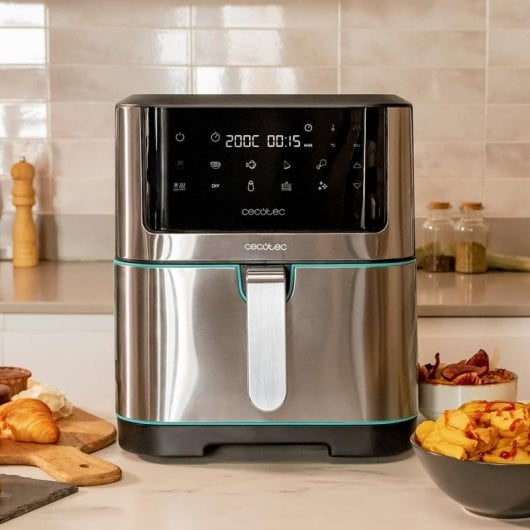 Cecotec Cecofry Supreme 8000 Fritadeira Sem Óleo 8L 1800W Prateada