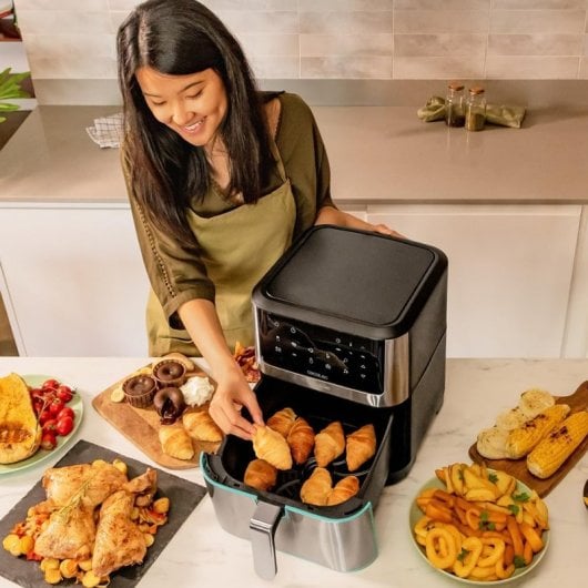 Cecotec Cecofry Supreme 8000 Fritadeira Sem Óleo 8L 1800W Prateada