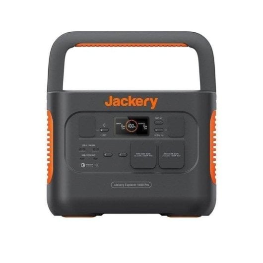 Estação de energia Jackery Explorer 1000 Pro 1002Wh 2 AC 4 USB Bateria Li-ion Tela LCD Recarga solar