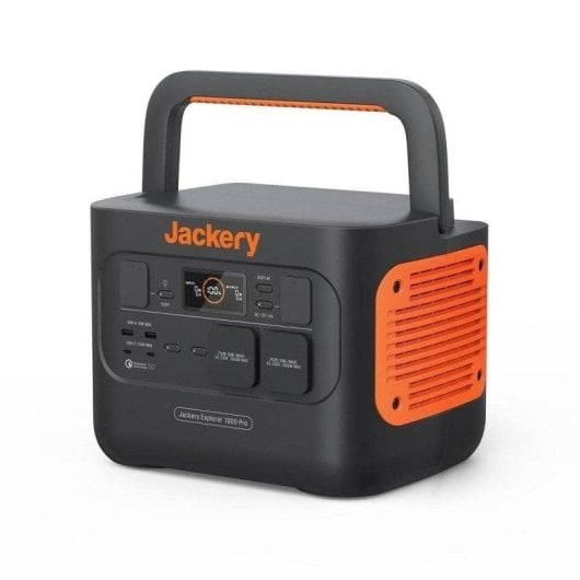 Estação de energia Jackery Explorer 1000 Pro 1002Wh 2 AC 4 USB Bateria Li-ion Ecrã LCD Recarga Solar