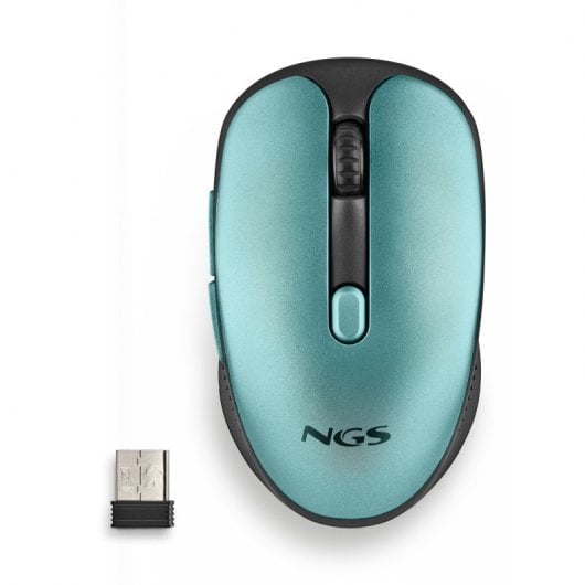 NGS Evo Rust Ice Ratón Inalámbrico Recargable 1600DPI Teclas Silenciosas