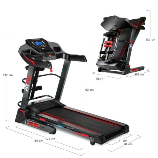 FITFIU Fitness MC-500 Cinta de Correr Plegable 2200W 20km/h con Inclinación Automática y LCD