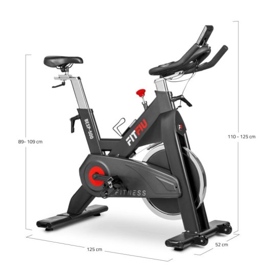 FITFIU Fitness BESP-500 Bicicleta Indoor Disco de Inercia 24Kg