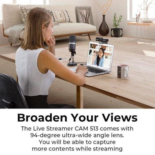 Webcam AVerMedia Live Streamer CAM 513 4K UHD USB-C Noire