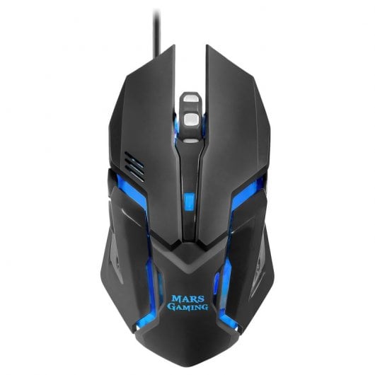 Mars Gaming MCPRGB2 Combo Gaming Teclado Francés + Ratón + Alfombrilla XXL + Auriculares Negros